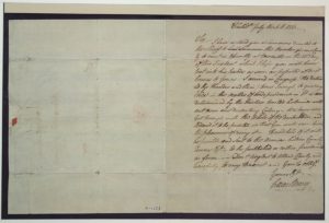 Caesar Rodney's letter to Thomas Rodney